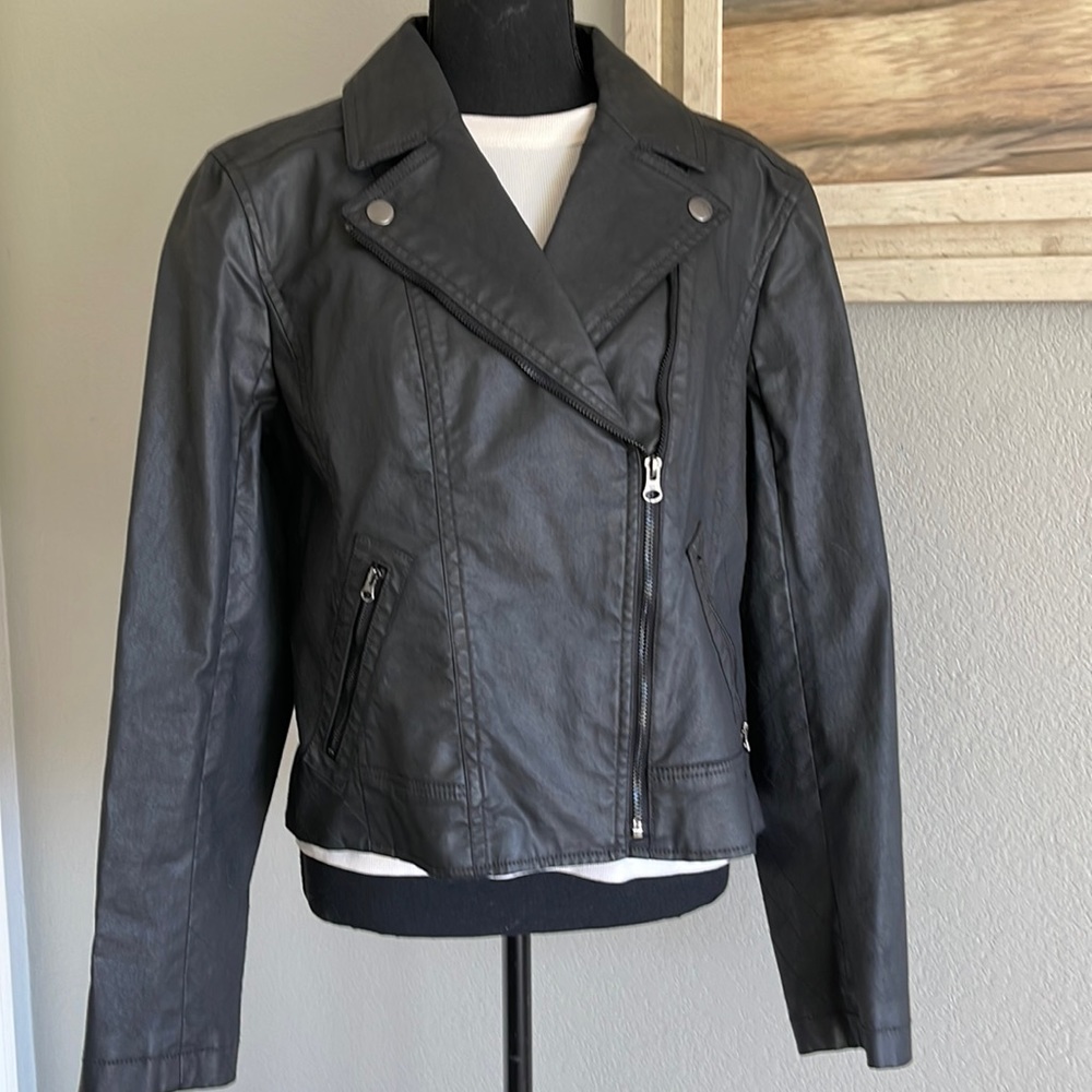Black Loft biker type jacket. Like new condition.